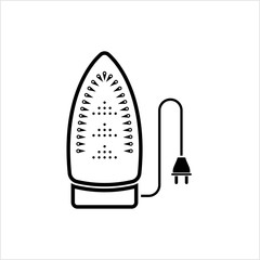 Iron Sole Plate Icon Cloth Electric Iron Front Face Plate, Glide Sole Bottom With Steam Holes