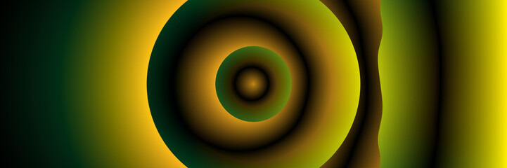 Digital Art, panoramic abstract three-dimensional objects with soft lighting, Germany