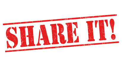 Share it sign or stamp