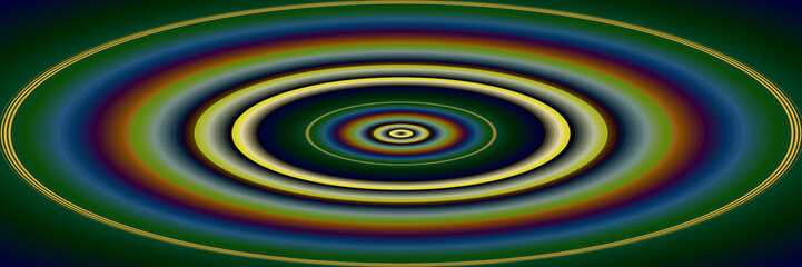 Digital Art, panoramic abstract three-dimensional objects with soft lighting, Germany