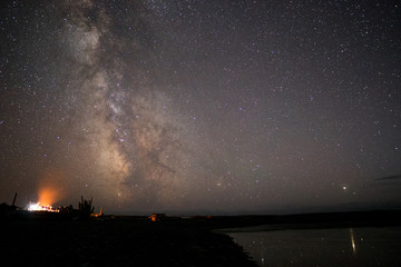 Milky Way Stars and night sky on West Coast Trail