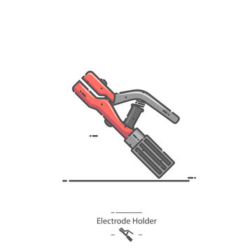Electrode Holder - Line color icon