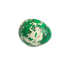 painted easter quail egg green