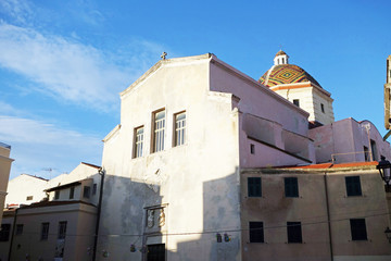 Fototapeta na wymiar Sardinien Alghero Chiesa di San Michele