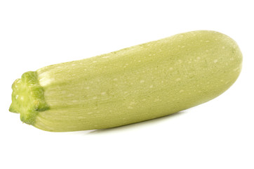zucchini on a white background