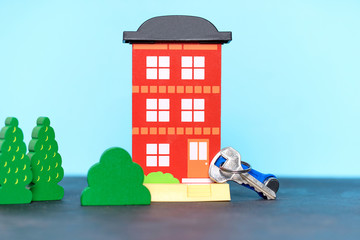 family dream of house and  keys from house