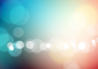 Naklejka premium Abstract bokeh light colorful background