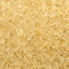 Photo of closeup texture of white rice cereals, background