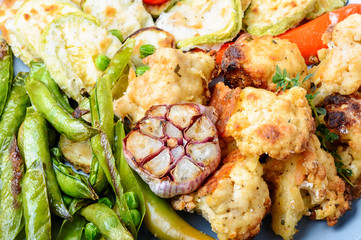 Summer vegetables grill