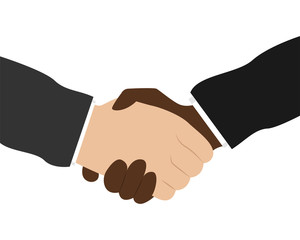 Business handshake. Bargaining. Business ethics.