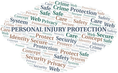 Personal Injury Protection word cloud. Wordcloud made with text only.
