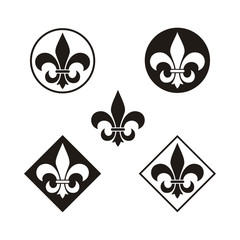 Artistic Fleur de Lis symbol logo design © Enola99d
