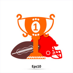Trophy icon. Vector Illustration. Eps10