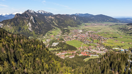 Fototapeta premium Oberammergau vom Laberberg