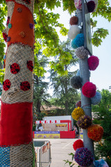 embroidery on plants and trees market of the absurd castelvetro di modena