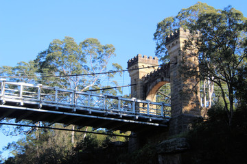 Naklejka na ściany i meble Hampden Bridge Kangaroo Valley From Below