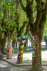 embroidery on plants and trees market of the absurd castelvetro di modena