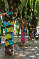 embroidery on plants and trees market of the absurd castelvetro di modena