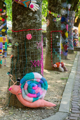 embroidery on plants and trees market of the absurd castelvetro di modena