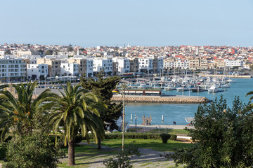 Fototapeta na wymiar Ville de Rabat au Maroc