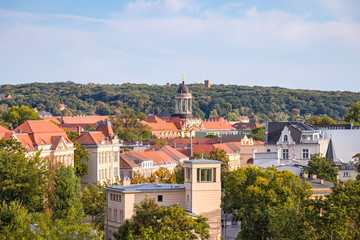 View of the renovated old town of Potsdam, Brandenburg.