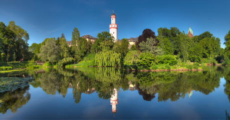 der Schloßpark in Bad Homburg vor der Höhe im Taunus, Hessen