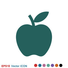 Apple Icon in trendy flat style isolated on background.