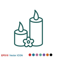 Aromatherapy icon, accessory for aromatherapy. Concept illustration for web site
