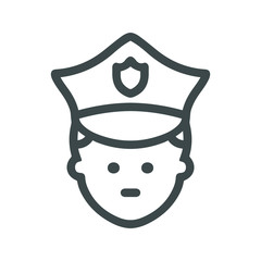 policeman security icon