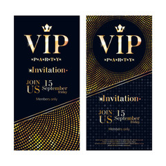 VIP invitation card premium design template.