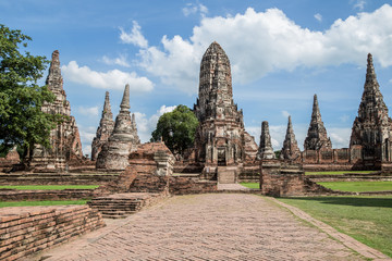 Naklejka premium Ayutthaya Historical Park in Thailand