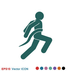 Athlete icon isolated on background vector illustration