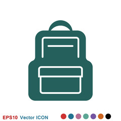 Backpack solid icon. Luggage symbol design, designed for web and app. Eps 10