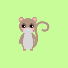 Mirket, cartoon, illustration, animal color icon