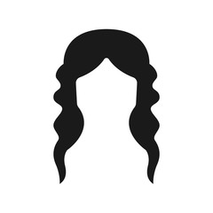 hair, woman, haircut, long icon