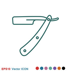 Barber icon vector, for web and mobile, salon hair dryer, hair curler.