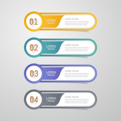 Sticker label colorful set