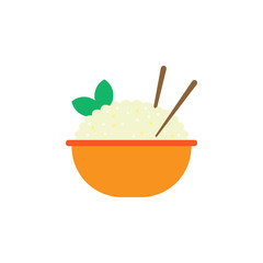 Rice, food icon. Element of color international food icon. Premium quality graphic design icon. Signs and symbols collection icon