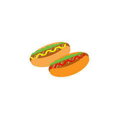 Hotdog icon. Element of color international food icon. Premium quality graphic design icon. Signs and symbols collection icon