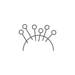 Acupuncture, physiotherapy icon. Element of physiotherapy icon. Thin line icon for website design and development, app development. Premium icon