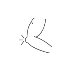 Arm, physiotherapy icon. Element of physiotherapy icon. Thin line icon for website design and development, app development. Premium icon