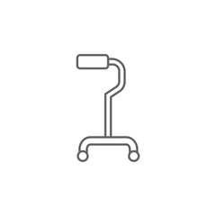 Walking stick, physiotherapy icon. Element of physiotherapy icon. Thin line icon for website design and development, app development. Premium icon