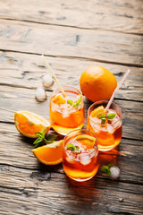 Aperol Spritz with orange