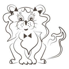 Funny cute dog for cards and print.