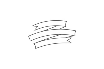 Banner, ribbon illustration. Element of ribbon icon. Thin line icon for website design and development, app development. Premium icon