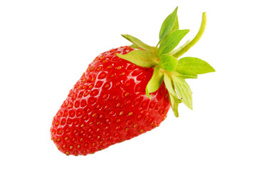 Red berry strawberry isolated on white background