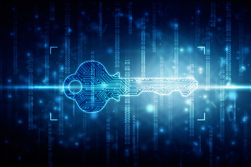 2d digital abstract technology digital future cyber security key