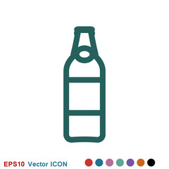 Beer bottle icon vector illustration for web and apps.