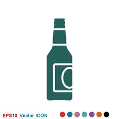 Beer bottle icon vector illustration for web and apps.
