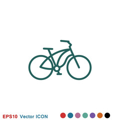 Obraz na płótnie Canvas Bicycle icon. Vector element illustration on background.